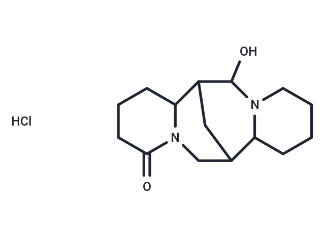 Lupanine, 17-hydroxy-, monohydrochloride Chemical Structure