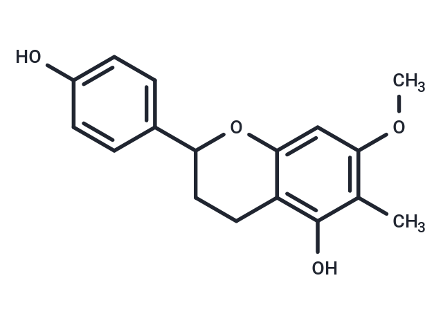 5,4'-Dihydroxy-7-methoxy-6-methylflavane Chemical Structure