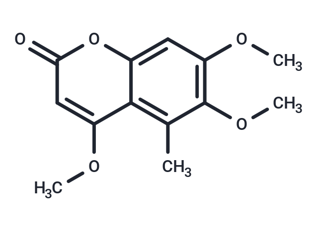4,6,7-Trimethoxy-5-methylcoumarin Chemical Structure