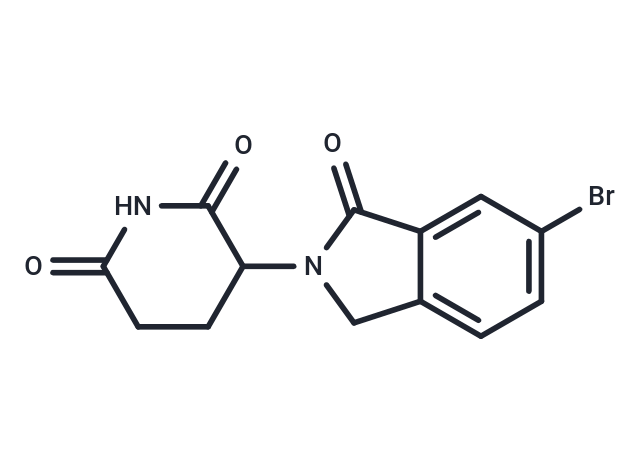 3-(6-Bromo-1-oxoisoindolin-2-yl)piperidine-2,6-dione Chemical Structure