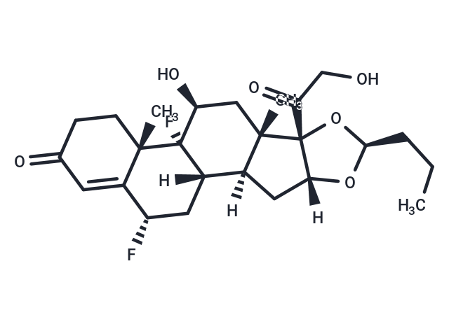 2H-Naphth[2′,1′:4,5]indeno[1,2-d][1,3]dioxole, pregn-4-ene-3,20-dione deriv Chemical Structure