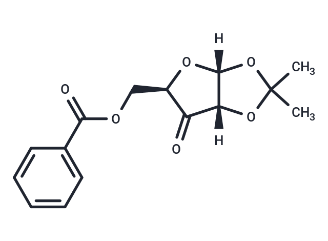 5-O-benzoyl-1,2-O-isopropylidene-alpha-D-erythro-pent-3-ulofuranose Chemical Structure