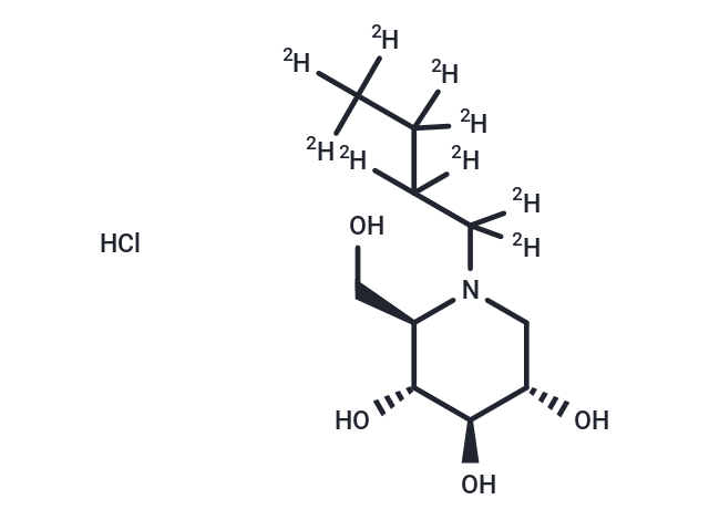 Miglustat-d9 HCl Chemical Structure