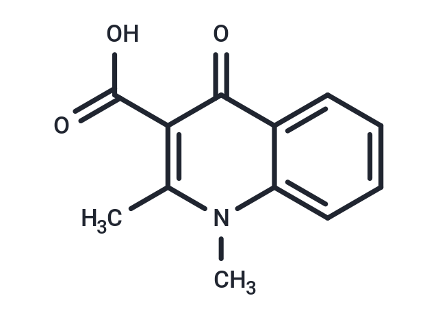 1,2-Dimethylquinolin-4-one-3-carboxylic acid Chemical Structure