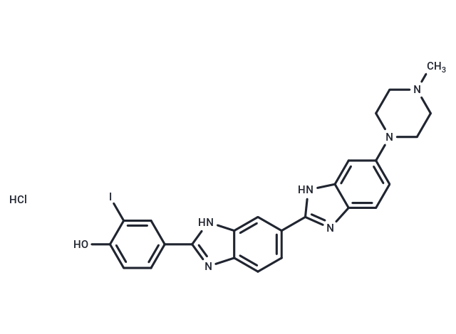 Hoechst 33342 analog 2 trihydrochloride Chemical Structure