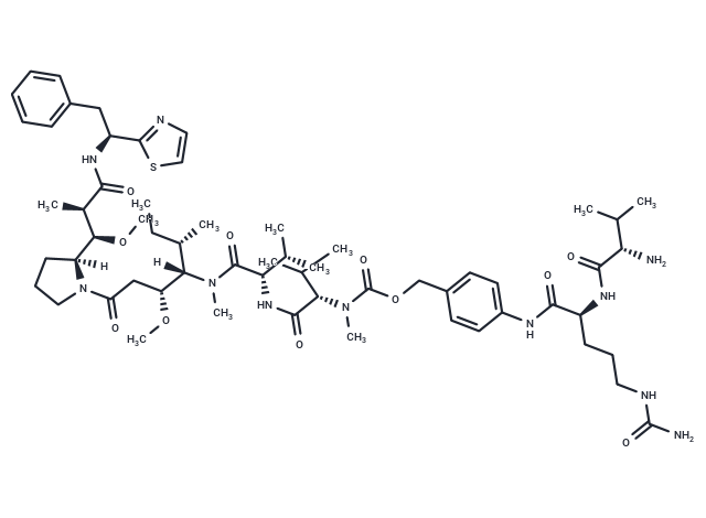 Vat-Cit-PAB-Monomethyl Dolastatin 10 Chemical Structure