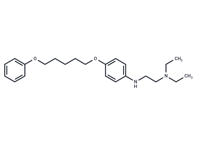 Ethylenediamine, N,N-diethyl-N'-(p-(5-phenoxypentyloxy)phenyl)- Chemical Structure