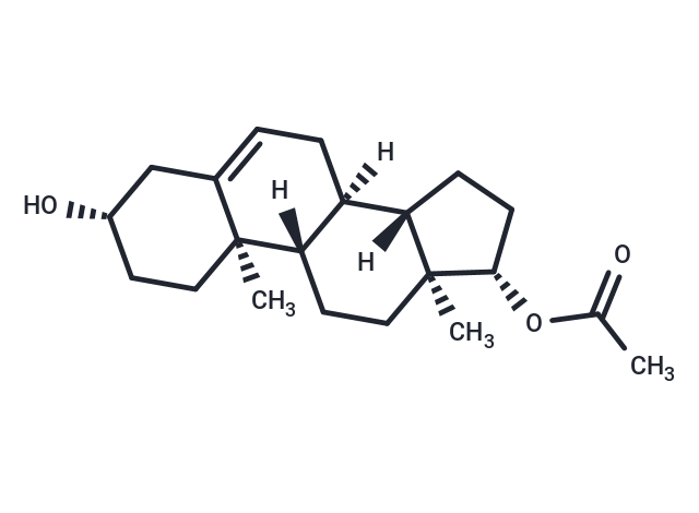 Androstenediol 17-acetate Chemical Structure