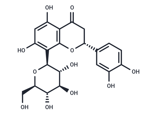 (R)-Eriodictyol-8-C-beta-D-glucopyranoside Chemical Structure