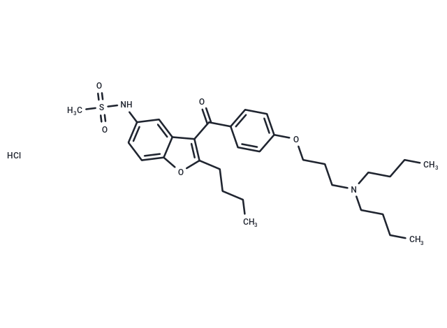 TargetMol Chemical Structure Dronedarone hydrochloride