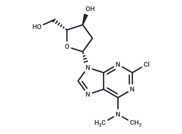 2-Chloro-N6,N6-dimethyl-2’-deoxyadenosine Chemical Structure