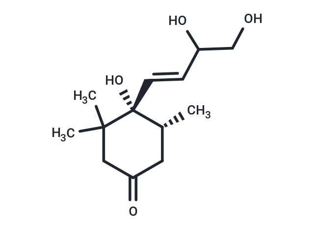 6,9,10-Trihydroxy-7-megastigmen-3-one Chemical Structure