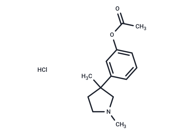 Phenol, m-(1,3-dimethyl-3-pyrrolidinyl)-, acetate, hydrochloride Chemical Structure
