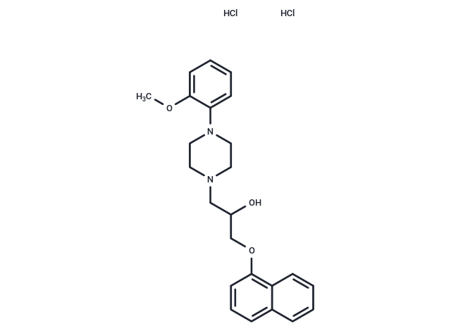 Naftopidil dihydrochloride Chemical Structure