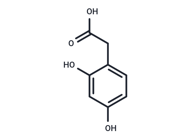 2,4-Dihydroxyphenylacetic acid Chemical Structure