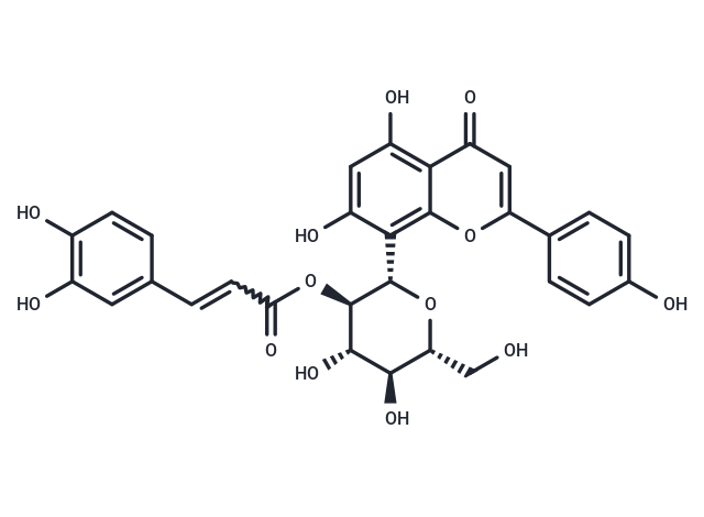 Orientin 2''-O-p-trans-coumarate Chemical Structure
