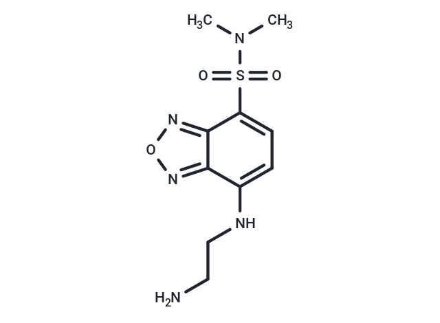 4-(2-Aminoethylamino)-7-(N,N-dimethylsulfamoyl)benzofurazan Chemical Structure