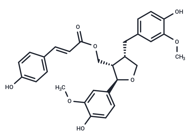 Lariciresinol p-coumarate Chemical Structure