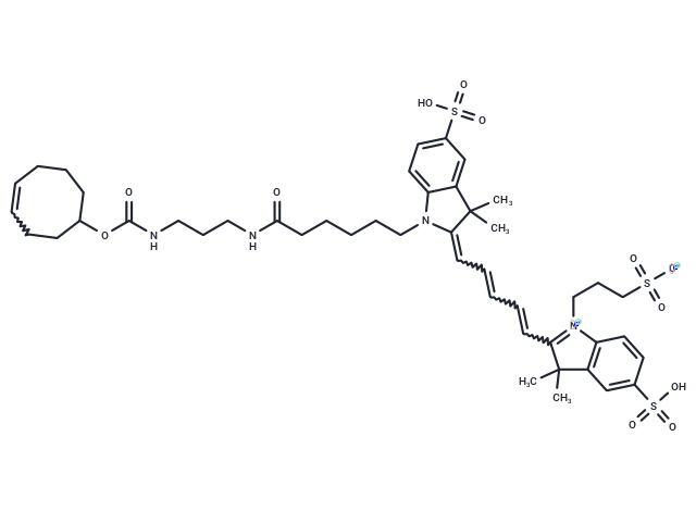 Sulfo-Cy5-TCO Chemical Structure