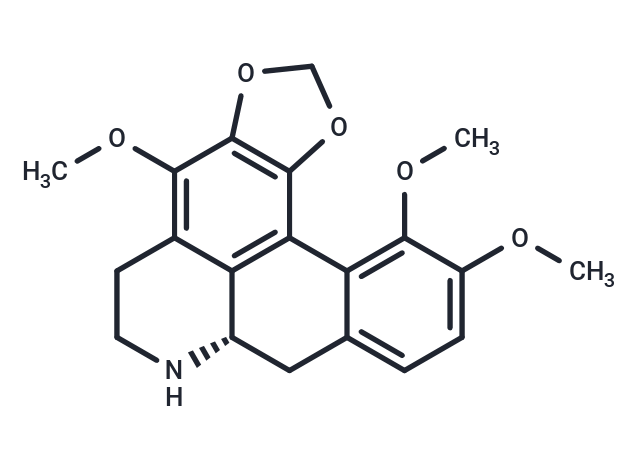 1,2-Methylenedioxy-3,10,11-trimethoxynoraporphine Chemical Structure