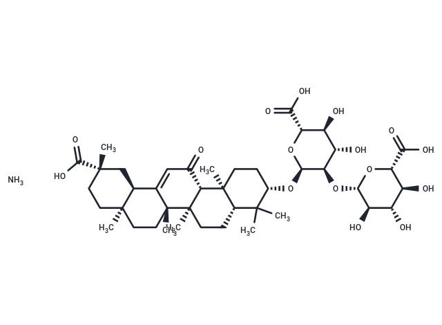 Ammonium glycyrrhizinate Chemical Structure