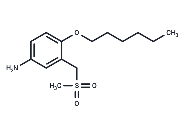 m-Toluidine, 4-(hexyloxy)-alpha-(methylsulfonyl)- Chemical Structure