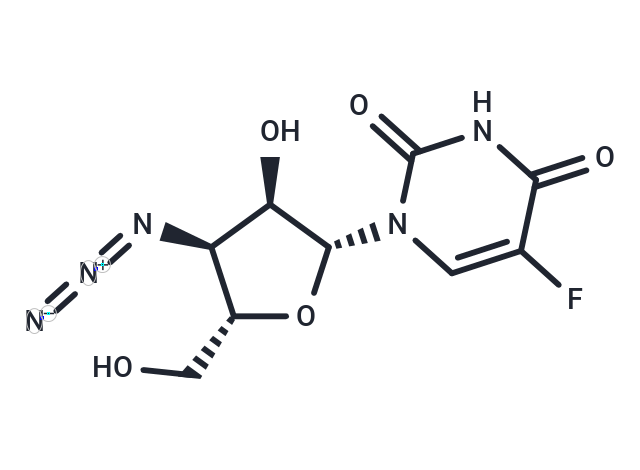 3’-Azido-3’-deoxy-5-fluorouridine Chemical Structure