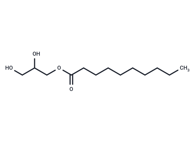 Monocaprin Chemical Structure