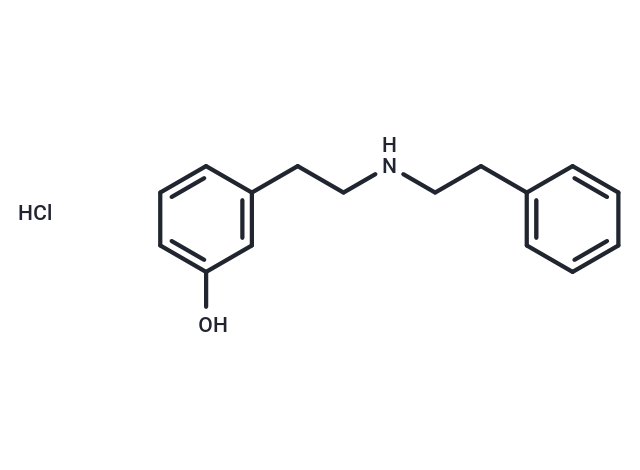 Phenol, m-(2-(phenethylamino)ethyl)-, hydrochloride Chemical Structure