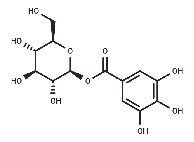 beta-Glucogallin Chemical Structure
