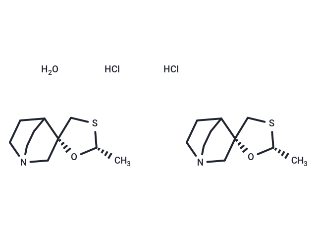TargetMol Chemical Structure Cevimeline hydrochloride hemihydrate