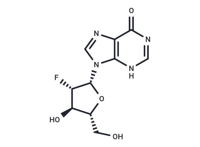 2’-Deoxy-2’-fluoroarabino   inosine Chemical Structure