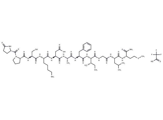 Eledoisin trifluoroacetate (69-25-0 free base) Chemical Structure