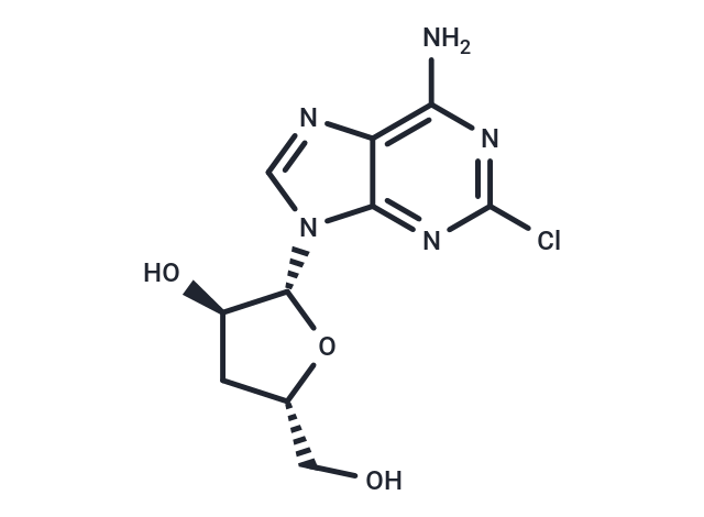 2-Chloro-3’-deoxyadenosine Chemical Structure