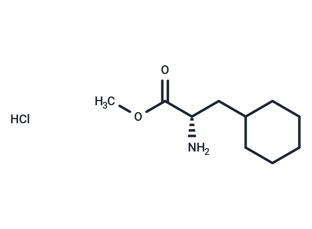 (S)-Methyl 2-amino-3-cyclohexylpropanoate hydrochloride Chemical Structure
