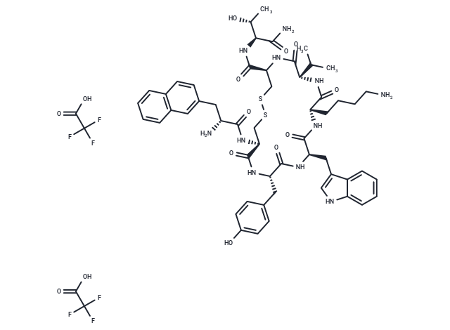 Lanreotide diTFA Chemical Structure