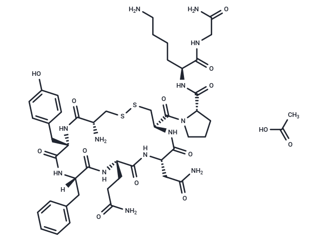 Lysipressin acetate(50-57-7(fb_acetate)) Chemical Structure