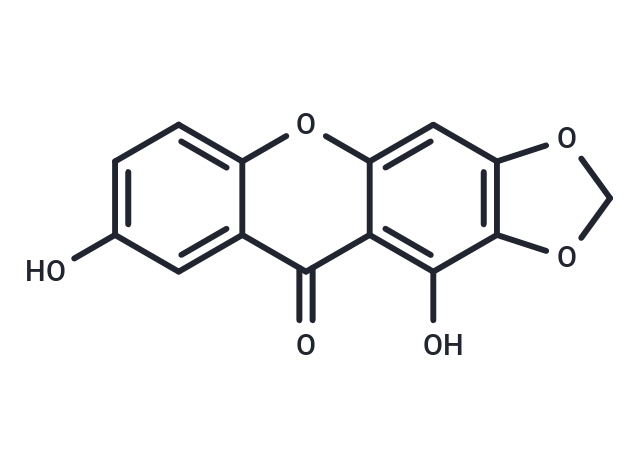 TargetMol Chemical Structure 1,7-Dihydroxy-2,3-methylenedioxyxanthone