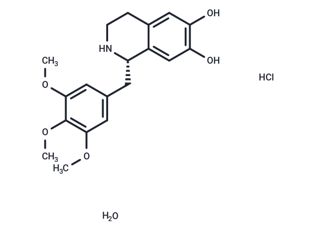 Trimetoquinol HCl hydrate Chemical Structure