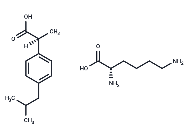 Dexibuprofen lysine Chemical Structure