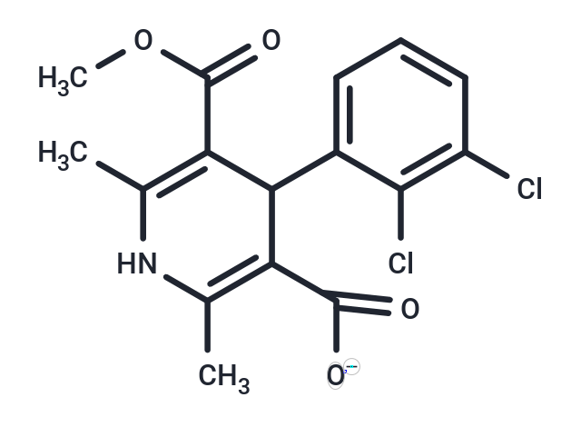 4-(2,3-Dichlorophenyl)-5-(methoxycarbonyl)-2,6-dimethyl-1,4-dihydropyridine-3-carboxylic acid Chemical Structure