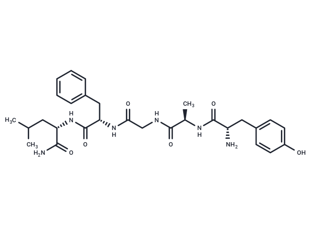 [D-Ala2] Leu-Enkephalinamide Chemical Structure