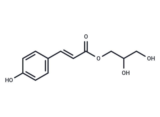 1-O-p-Coumaroylglycerol Chemical Structure