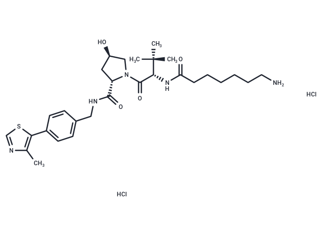 (S,R,S)-AHPC-C6-NH2 dihydrochloride Chemical Structure