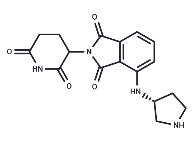 (R)-Pomalidomide-pyrrolidine Chemical Structure