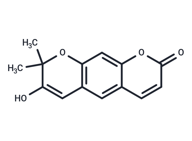 3'-Hydroxyxanthyletin Chemical Structure
