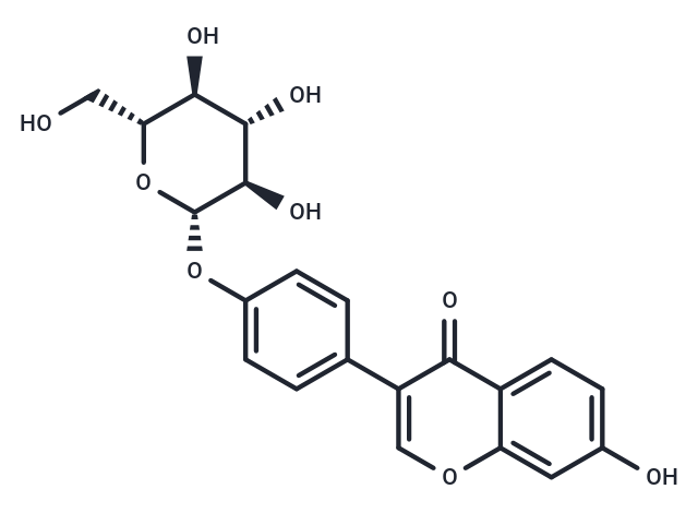 Daidzein-4'-glucoside Chemical Structure