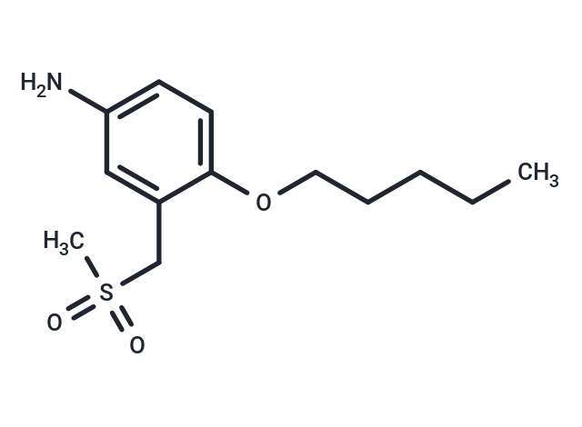 m-Toluidine, alpha-(methylsulfonyl)-4-(pentyloxy)- Chemical Structure