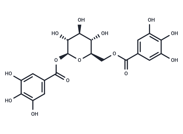 1,6-Digalloylglucose Chemical Structure