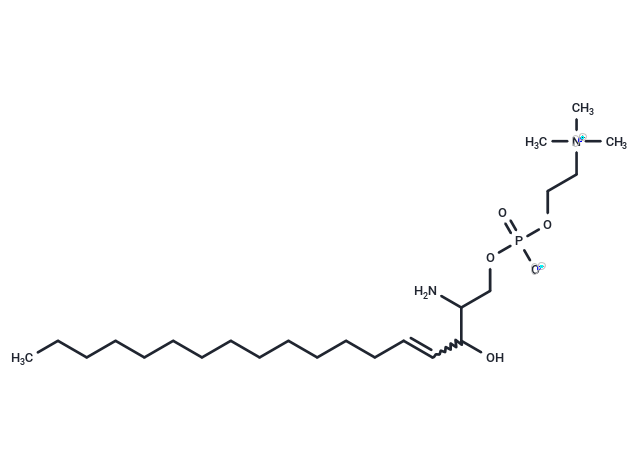 D-erythro/L-threo Lysosphingomyelin (d18:1) Chemical Structure